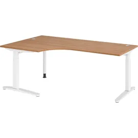 bümö Eckschreibtisch Serie-XB Nussbaum