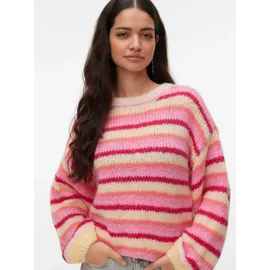 Vero Moda VMMAYBE STRIPE LS O-NECK Pullover Chintz Rose Stripes 42/44