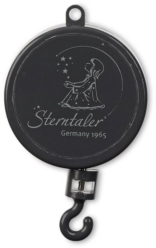 Sterntaler® Spieluhr Spielwerk für Mobile, eisengrau, (1-tlg), Spieluhrwerk für Mobile, Musikglocke mit Musik grau