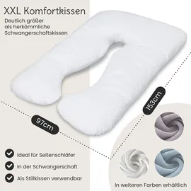 eloneo Bestschlaf Multifunktions-Körperkissen, Weiß