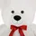 DEUBA Teddybär XXL 100 cm groß weiß Plüsch Teddy mit Herzkissen I Love You 26 cm