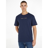 Tommy Jeans T-Shirt »TJM CLSC GOLD LINEAR TEE«, Gr. M, Twilight Navy, , 20122342-M