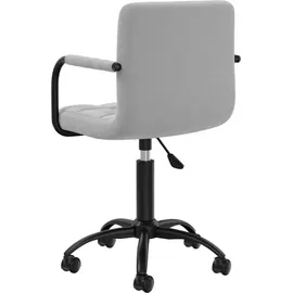 vidaXL Bürostuhl Drehbar Samt Grau