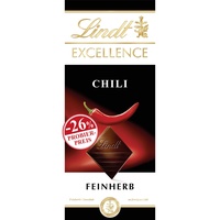 Lindt Schokolade EXCELLENCE Chili, Promotion | 100 g Tafel | Feinherbe Schokolade mit feurigem Chili | Schokoladentafel | Schokoladengeschenk