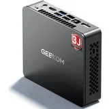 GEEKOM Mini PC mit 3-Jahren-Garantie! Air12 Lite Silent Mini-PC Business Office Multimedia Computer mit Intel N150 (Upgrade von N100) 6×USB/9-PIN Ports/W-11/Dual-Display 4K@60Hz/HDMI 2.0
