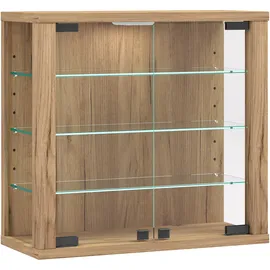 VCM Wandvitrine Vitrosa S 43 x 18 x 0 cm Braun