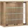 VCM Wandvitrine Vitrosa S 43 x 18 x 0 cm Braun