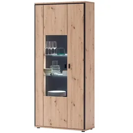 Uno Vitrine Argon 93 x 38 x 210 cm Mehrfarbig