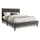 home collective Polsterbett 140 x 200 cm Grau
