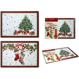 Set mit 2 Kork-Tischsets - Weihnachten (CARMANI)