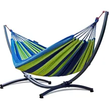Potenza Hängematte XXL 220 x 160 cm Grün/Blau
