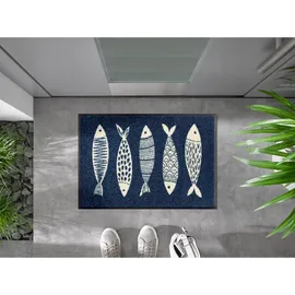 Wash+Dry Fish Tango 40 x 60 cm Blau
