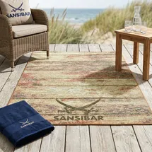 Sansibar In- & Outdoorteppich Rantum Beach SA-029 brown 300 x 400 cm