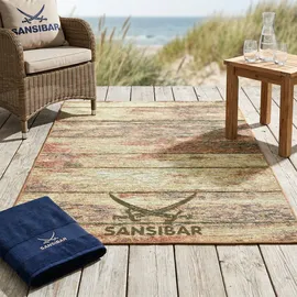 Sansibar In- & Outdoorteppich Rantum Beach SA-029 brown 300 x 400 cm