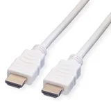 Value HDMI Anschlusskabel HDMI-A Stecker 750 cm Weiß