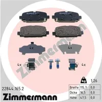 ZIMMERMANN Bremsbelagsatz, Scheibenbremse