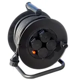 Solight PB34 - Kabeltrommel-Kabelverlängerung 50m schwarz - Schwarz
