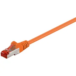 Goobay CAT 6 PK S/FTP-LAN/Netzwerkkabel, orange, 3m