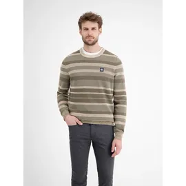Lerros Gestreifter Strickpullover Beige XL
