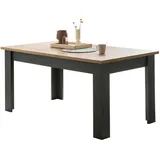 furn.design Esstisch "Ribera" in grau und Wotan Eiche Landhaus Küchentisch 160 x 90 cm