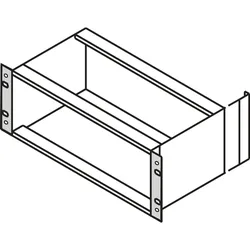 SCHROFF 19-Winkel Typ F mit / ohne Grifflöcher für Textildichtung - 19"WINKEL 4HE M.GR. 2STK"