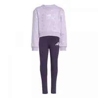 adidas Mädchen Set Little Girls Everyday Glam Set JW2421 128 - Powplu/Silvmt - 128