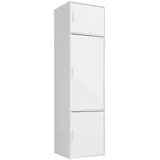 mokebo Kleiderschrank Weiß, 2 Fächer, 60x234x58 cm, Schlafzimmer, Kleiderschränke, Drehtürenschränke