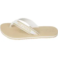 Tommy Hilfiger Damen Flip Flops Beach Sandal Zehentrenner, Beige (Harvest Wheat), 37 - 37 EU