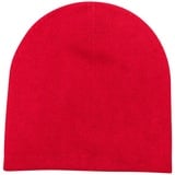 Yanopurna Strickmütze Kaschmir Mütze Beanie glatt rot