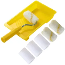 ELLE Mini-schaumstoff-farbrolle, Kleine Schaumstoffrolle 6,5 cm Farbrollenbezug * Farbrollenrahmen