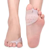 Hallux Valgus Korrektur, Zehenspreizer Silikon, 3-Zehen Hallux Zehenspreizer, Bunion Corrector Toe Straightener, 1 Paar Big Toe Straightener für überlappende Zehen, Hammer Toe, Bunion, Bent Toe