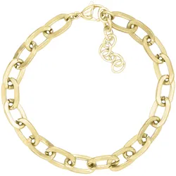 Edelstahlarmband FIRETTI "Schmuck Geschenk, Ankerkettengliederung, 5 mm breit" Gr. 21, gold (gelbgoldfarben), Armbänder, Damen, 21, Edelstahl, Made in Germany