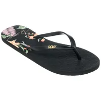 Roxy Damen Viva Printed Sandale, Asian Black, 38 EU
