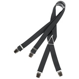 LINDENMANN Hosenträger XXL Lindenmann Hosenträger verstärkte Clips schwarz-weiß gepunktet schwarz 110 cm - bis 1.70 m