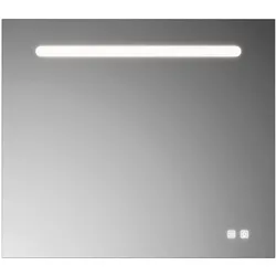 burgbad Lin20 Badspiegel 80 cm LED mit Heizung und Sensor, Spiegel,