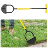 108 cm Kantenstecher, Rasenkantenstecher mit Stiel Sägezahn Rasenkantenschneider Manueller Rasenkantenschneider, Robustes Gartenkantenwerkzeug für Garten, Gehweg, Blumenbeete, Gezackte Kante