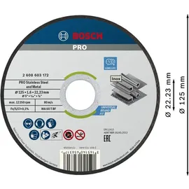 Bosch Trennscheibe gerade 125 mm