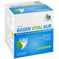 Basen Vital KUR plus Vitamin D3+K2 Pulver 60 St