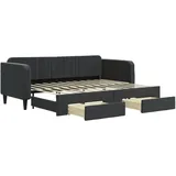 vidaXL, Sofa + Bettsofa, ausziehbares Tagesbett