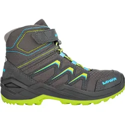 LOWA Kinder Leichtwanderschuhe "Maddox", GRAPHIT/LIMONE, 32