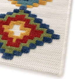 Steffensmeier Outdoorteppich Trosa | Raute | Bunt, 200x290 cm