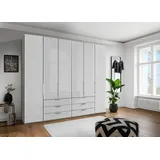Wiemann Drehtürenschrank Monaco 246,9 x 236 x 58 cm Grau/Weiß