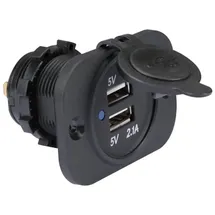 VELLEMAN Unterputz Usb Autoladegerat 12 24 V Dc Eingang, 2 X 5 V Ausgang