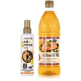 Albaöl Rapsöl-Zubereitung mit Buttergeschmack 0,75L & Air Fryer Spray 190ml