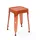 Interlink Hocker 4er-Set Leder 35 x 45 x 35 cm Braun