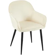 CLP Esszimmerstuhl Boise Samt creme