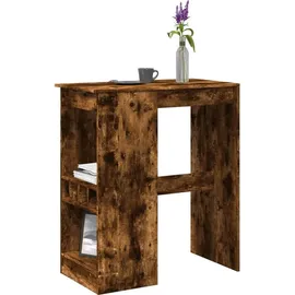 vidaXL Bartisch mit Regal 90 x 47,5 x 103,5 cm Braun