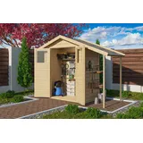 Karibu Gerätehaus Dana natur 14 mm
