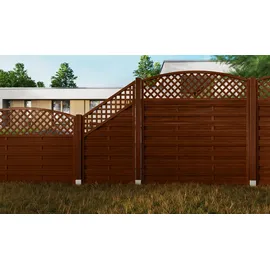 Andrewex Sichtschutzzaun Element 180 x 195 cm Braun/Holz
