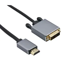 helos Premium Adapterkabel - DVI-D Stecker zu HDMI Stecker